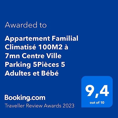 Appartement Climatise 100M2 7Mn Centre Ville Garage 5Pieces 5 Adultes Bebe Arrivee Autonome Dijon Dış mekan fotoğraf